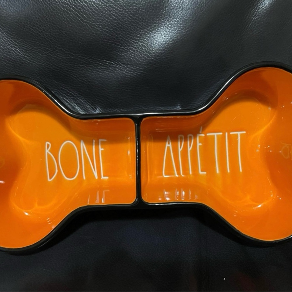 Halloween Rae Dunn Dog Bowl Bone Appetit - Halloween Rae Dunn Dog Bowl